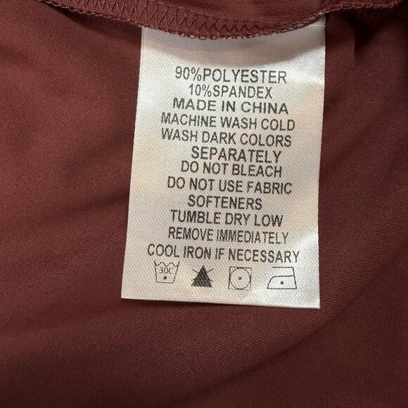 NWT Raised By Coyotes Shirt Mens XL Maroon Stitch Pocket Golf Polo Texas Western - Picture 7 of 9